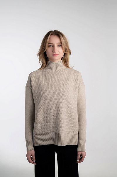 Джемпер женский HYMY. Шерсть мериноса 70%, кашемир 30%